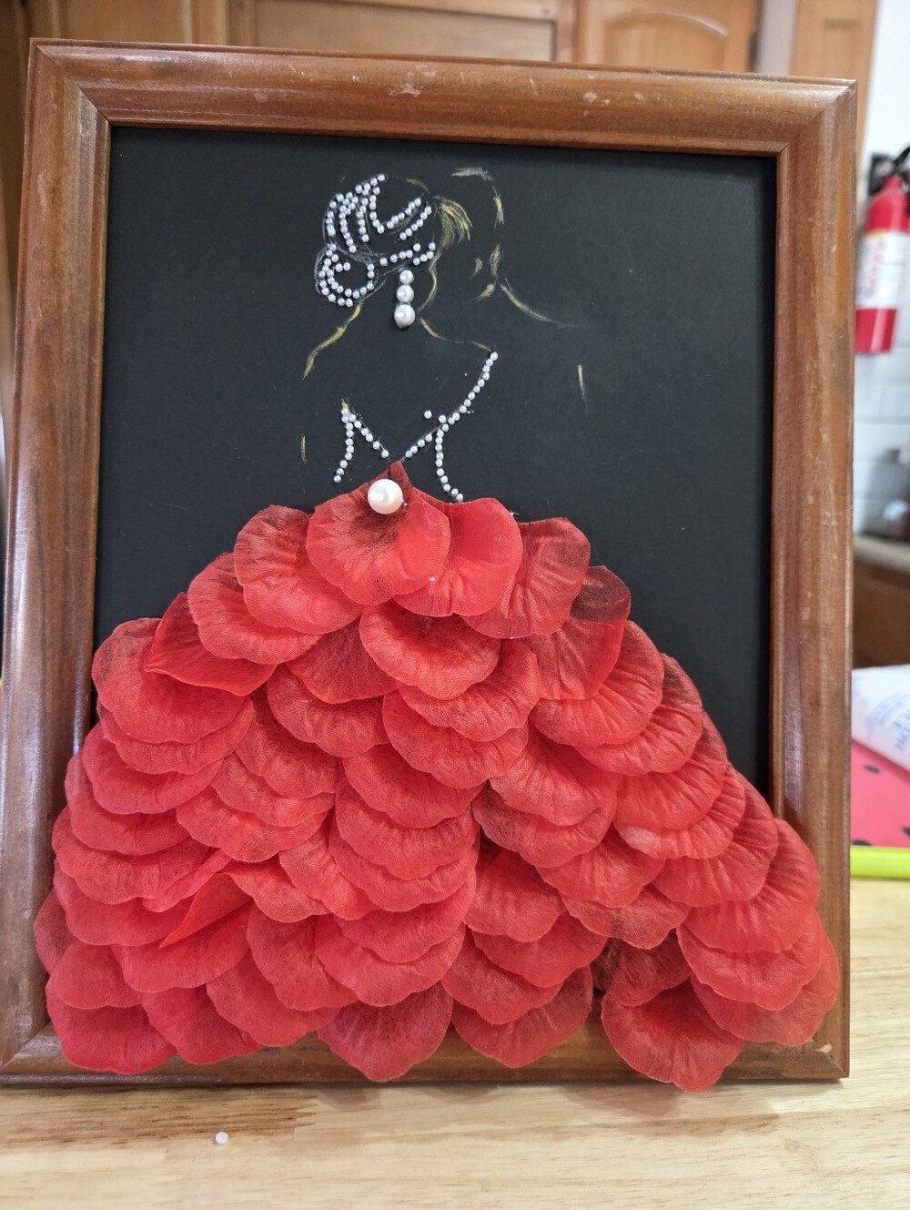 LADY IN RED Hand Crafted